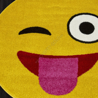 Российский ковер Меринос SMILE NC17 (Фризе, Желтый)