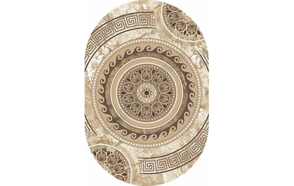 Ковер Valencia Delux d300 - CREAM-BROWN - Овал