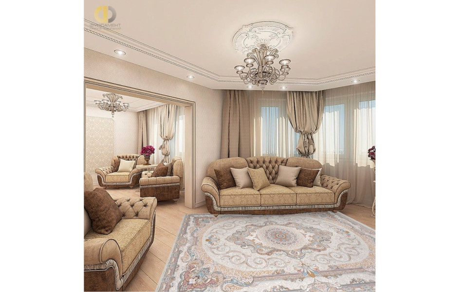 Ковер иранский 144 CREAM - коллекция FARSI 1500