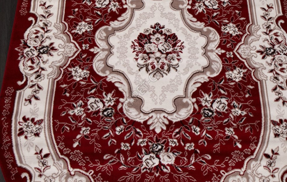 Ковер D017 - RED - Овал - коллекция GAVANA