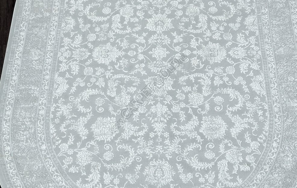 Ковер E365AP - GREY / WHITE - Овал - коллекция SIROCCO