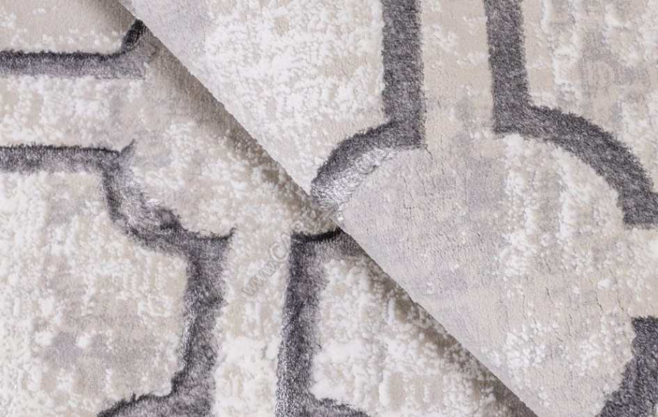 КОВРЫ ДИЗАЙН N915A ЦВЕТ SH_CREAM / GRAY2 Prado
