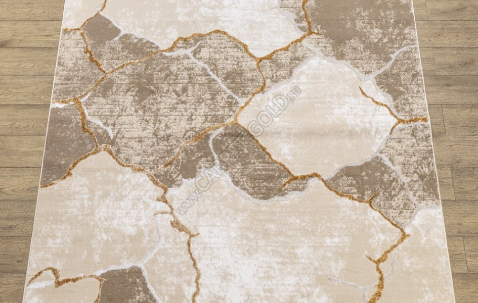 КОВРЫ ДИЗАЙН 10455A ЦВЕТ BEIGE / GOLD Nord